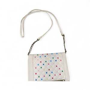 Betsey Johnson cream Quilted Crossbody Bag